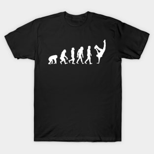 Evolution of a breakdancer - Funny Dancing gift T-Shirt